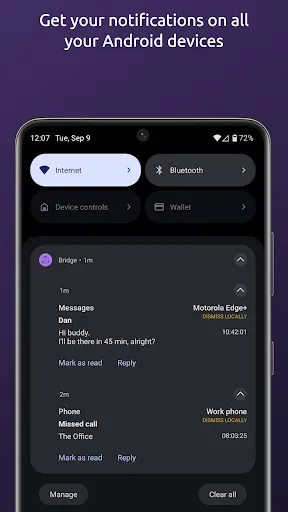 Скриншот 1 — Bridge - mirror notifications