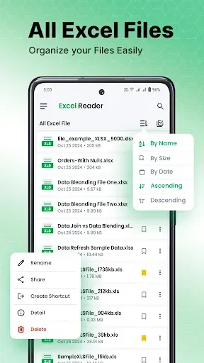 Скриншот 2 — Excel Reader : XLS File Viewer