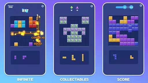 Скриншот 1 — Block Puzzle Blast