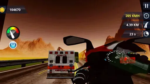 Скриншот 1 — Real Moto Racing 3D