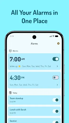 Скриншот 2 — Sparky – Smart Calendar Alarm