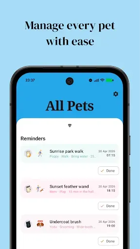 Скриншот 2 — Raku - Pet Care Tracker