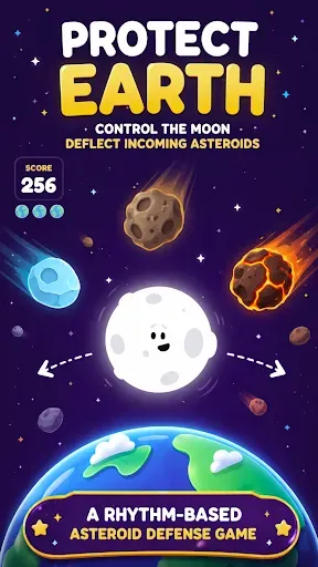 Скриншот 2 — Moon Patrol: Asteroid Defender