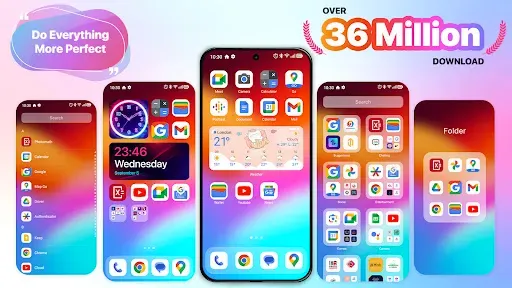 Скриншот 1 — MiniPhone Launcher 26: Cool OS
