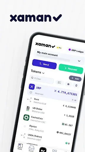 Скриншот 1 — Xaman: XRP Ledger Wallet