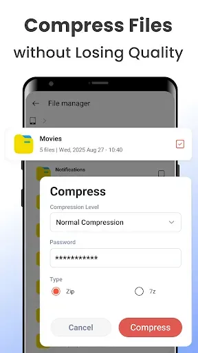 Скриншот 3 — Zip Extractor – Open ZIP, RAR