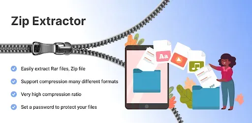 Скриншот 5 — Zip Extractor – Open ZIP, RAR