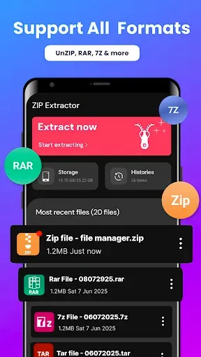 Скриншот 3 — Zip Extractor: UnZIP & UnRAR