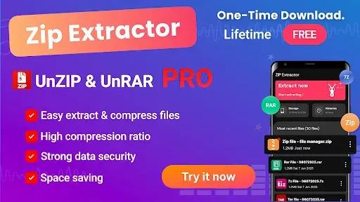 Скриншот 7 — Zip Extractor: UnZIP & UnRAR