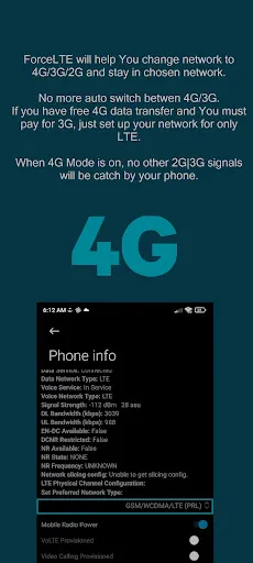 Скриншот 4 — Force LTE Only (4G/5G)
