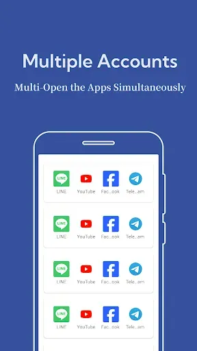 Скриншот 1 — Dual Space: Multi App Clone