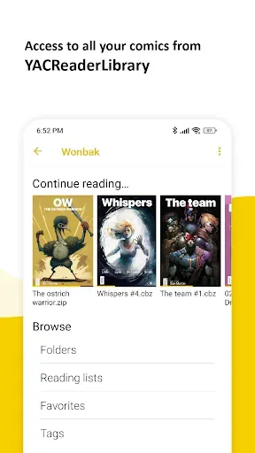 Скриншот 1 — YACReader Remote