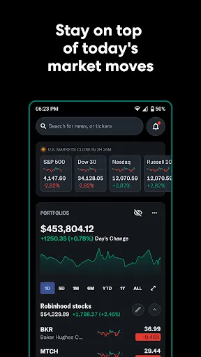 Скриншот 1 — Yahoo Finance: Stocks & News
