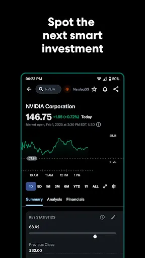 Скриншот 2 — Yahoo Finance: Stocks & News