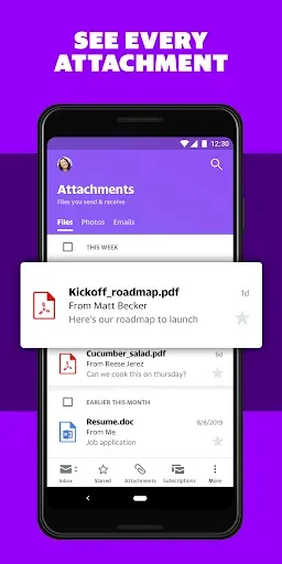 Скриншот 2 — Yahoo Mail Go- Organized Email