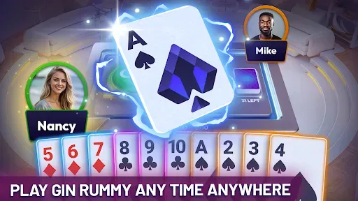Скриншот 1 — Gin Rummy Masters: Card Game