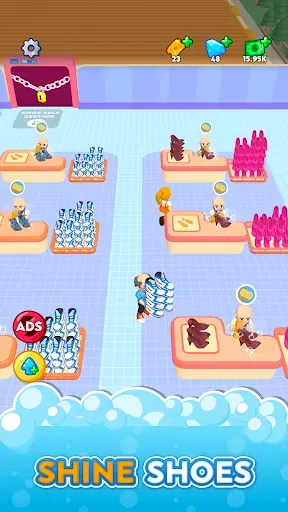 Скриншот 4 — Laundry Rush - Idle Game