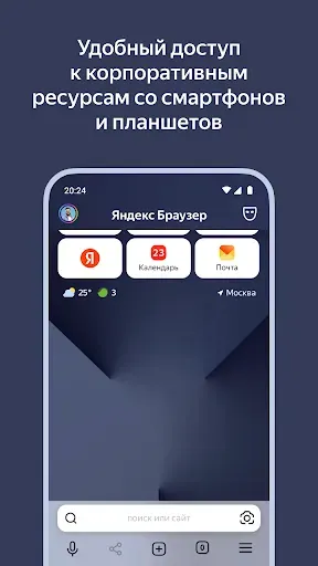 Скриншот 1 — Яндекс Браузер для организаций