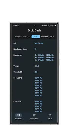 Скриншот 3 — DroidDash: Device & Apps Info