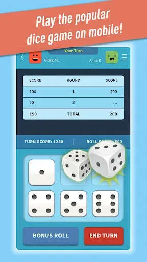 Скриншот 1 — Farkle Friends! Dice Game