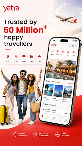 Скриншот 1 — Yatra - Flights, Hotels, Bus