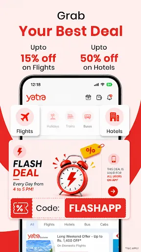 Скриншот 4 — Yatra - Flights, Hotels, Bus