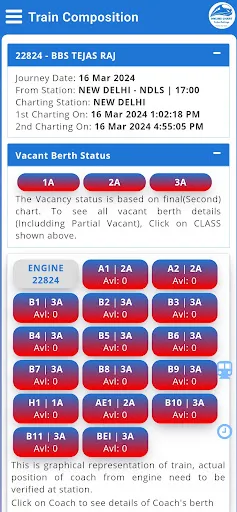Скриншот 3 — Rail Reservation Chart & PNR
