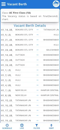 Скриншот 6 — Rail Reservation Chart & PNR