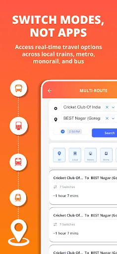 Скриншот 6 — YATRI: Mumbai Local & Metro