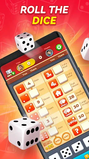 Скриншот 1 — Yatzy GO! Classic Dice Game