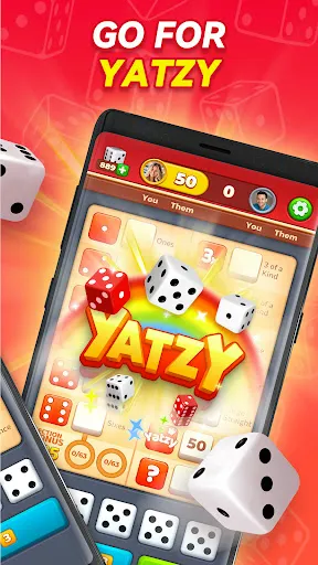 Скриншот 2 — Yatzy GO! Classic Dice Game