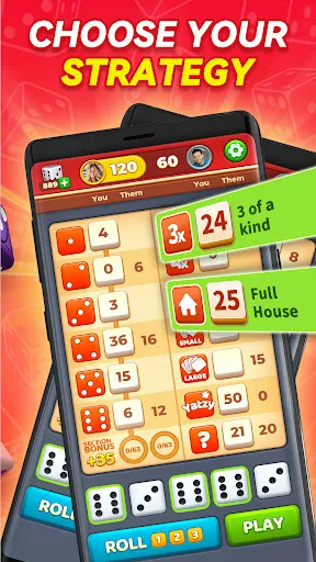 Скриншот 5 — Yatzy GO! Classic Dice Game
