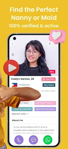Скриншот 2 — Yaya – Find Nannies & Maids