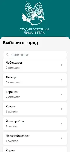 Скриншот 2 — Skin Line сеть косметологий