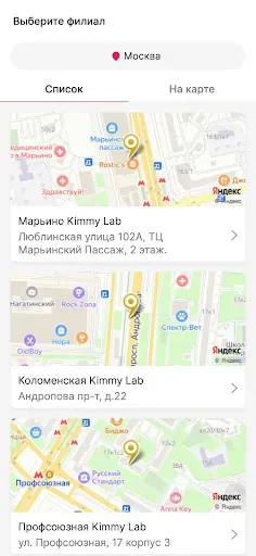 Скриншот 2 — Сеть студий красоты KIMMY LAB