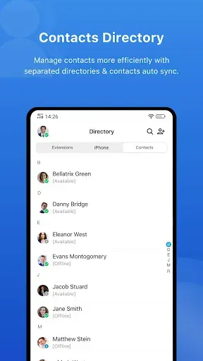 Скриншот 3 — Yeastar Linkus Mobile Client