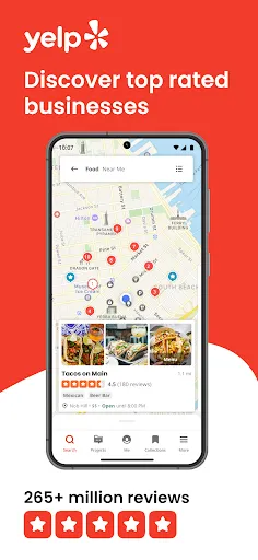 Скриншот 1 — Yelp: Food, Delivery & Reviews