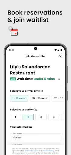 Скриншот 4 — Yelp: Food, Delivery & Reviews