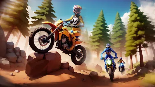 Скриншот 5 — Motocross Bike Racing Game