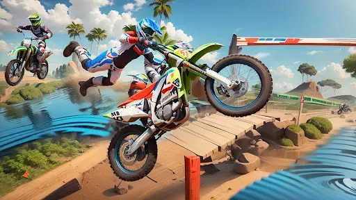 Скриншот 7 — Motocross Bike Racing Game