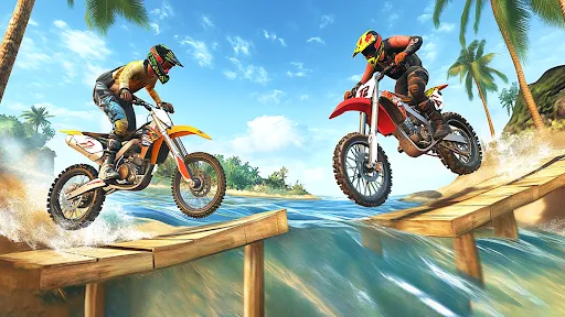 Скриншот 4 — Stunt Motorcycle Racing Game