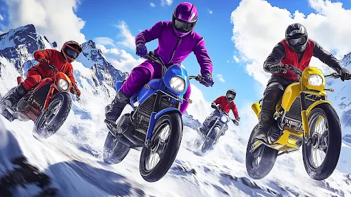 Скриншот 5 — Stunt Motorcycle Racing Game