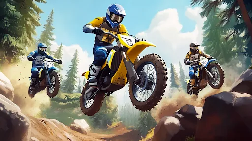 Скриншот 6 — Stunt Motorcycle Racing Game