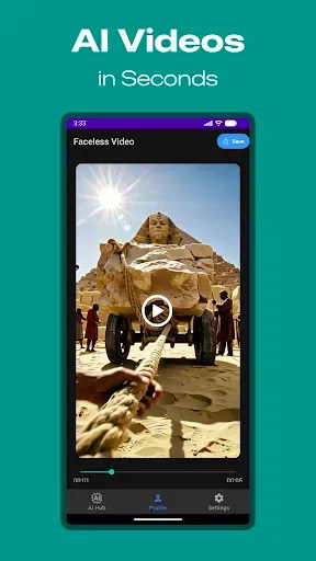 Скриншот 2 — Faceless - AI Video Generator
