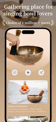 Скриншот 1 — Tibetan Singing Bowls: Crystal