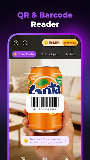 Скриншот 1 — ScanTap-QR & Barcode Reader