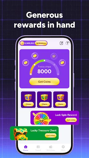 Скриншот 1 — WalkLite: Earn reward by walk
