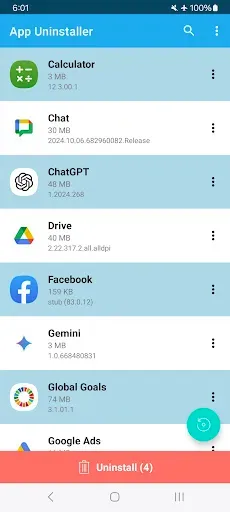 Скриншот 1 — App Uninstaller