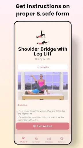 Скриншот 3 — Tone AI: Pilates, Yoga at Home