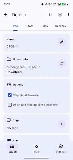Скриншот 3 — FastTorrent-torrent downloader